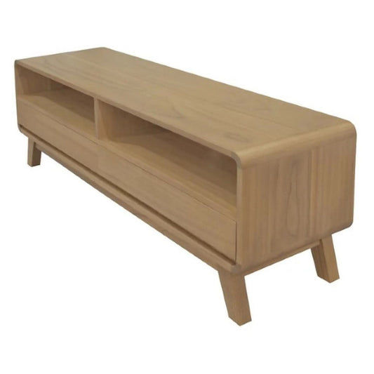 PROVIDENCE 2 DRAWERS TV/ENTERTAINMENT UNIT IN WHITE CEDAR TIMBER