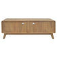 PROVIDENCE 2 DRAWERS TV/ENTERTAINMENT UNIT IN WHITE CEDAR TIMBER - MyChocolateWood