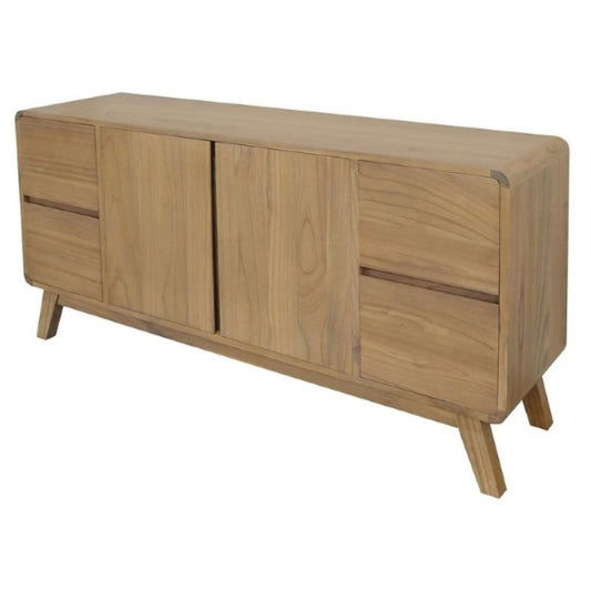 PROVIDENCE SIDEBOARD/BUFFET 2 DOORS & 4 DRAWERS IN WHITE CEDAR TIMBER - MyChocolateWood