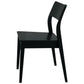Providence Solid Oak Dining Chairs in Black, Set of 2 - Chocolate Wood