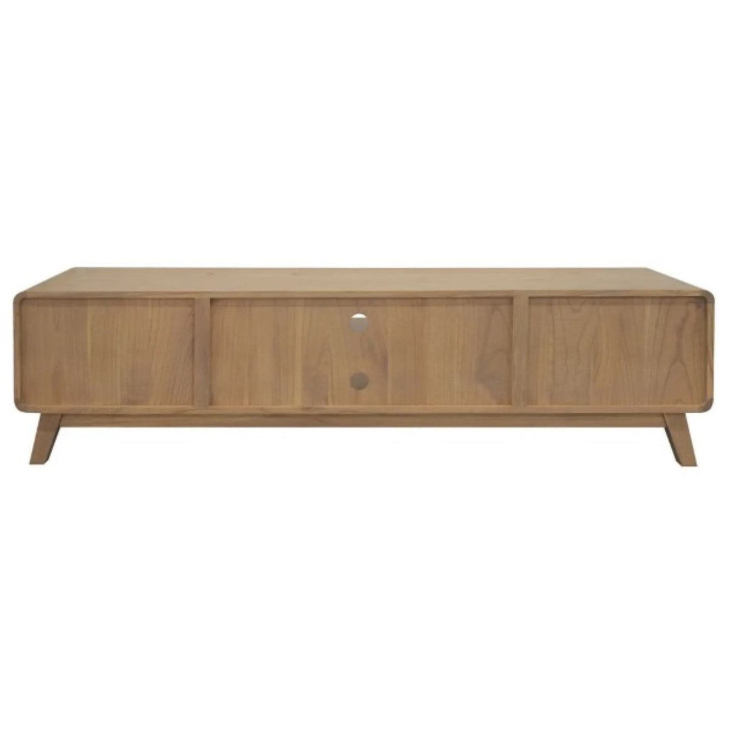 PROVIDENCE WHITE CEDAR TIMBER TV UNIT 4 DRAWERS NATURAL