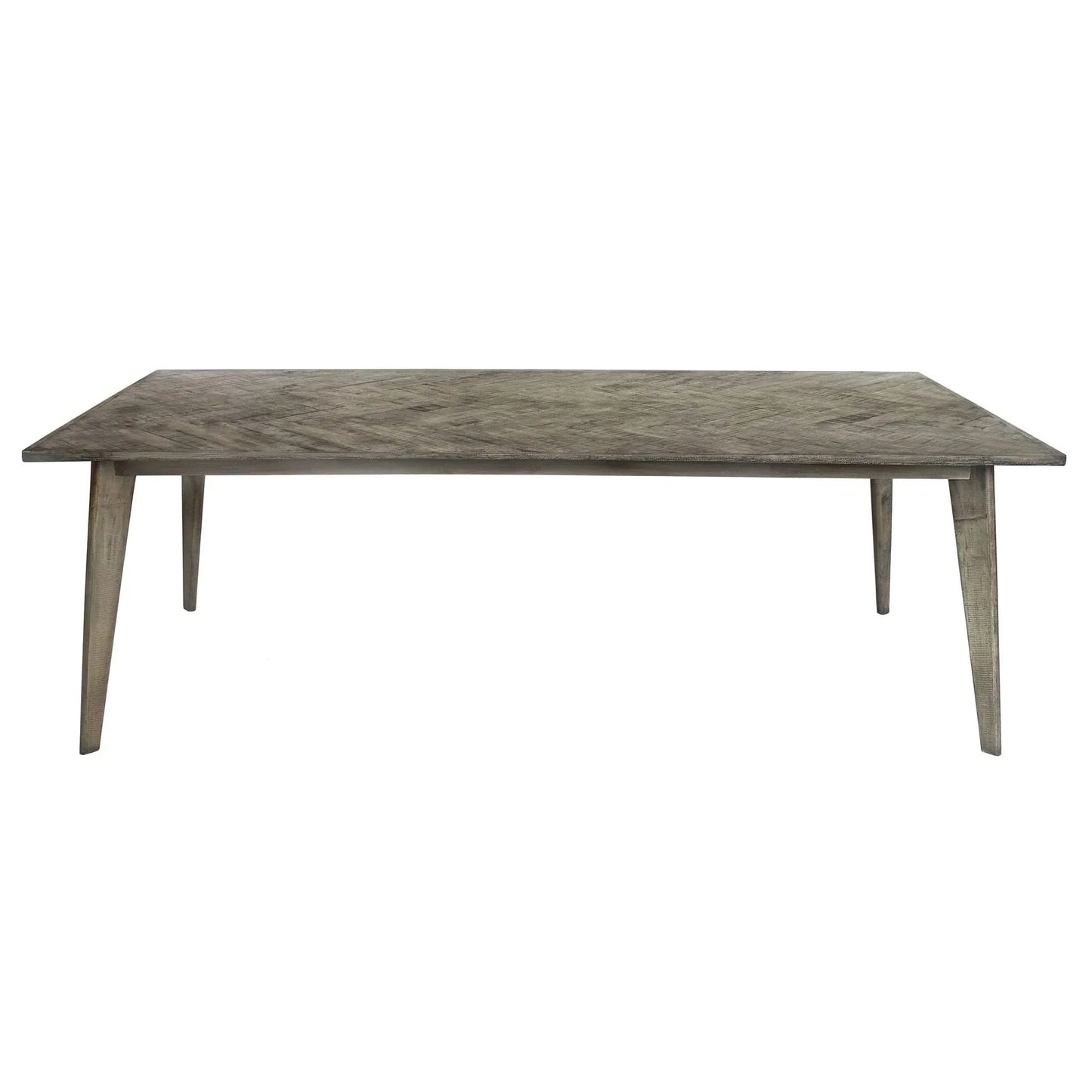 Pryor Reclaimed Mango Wood Dining Table 240cm in Grey - Chocolate Wood