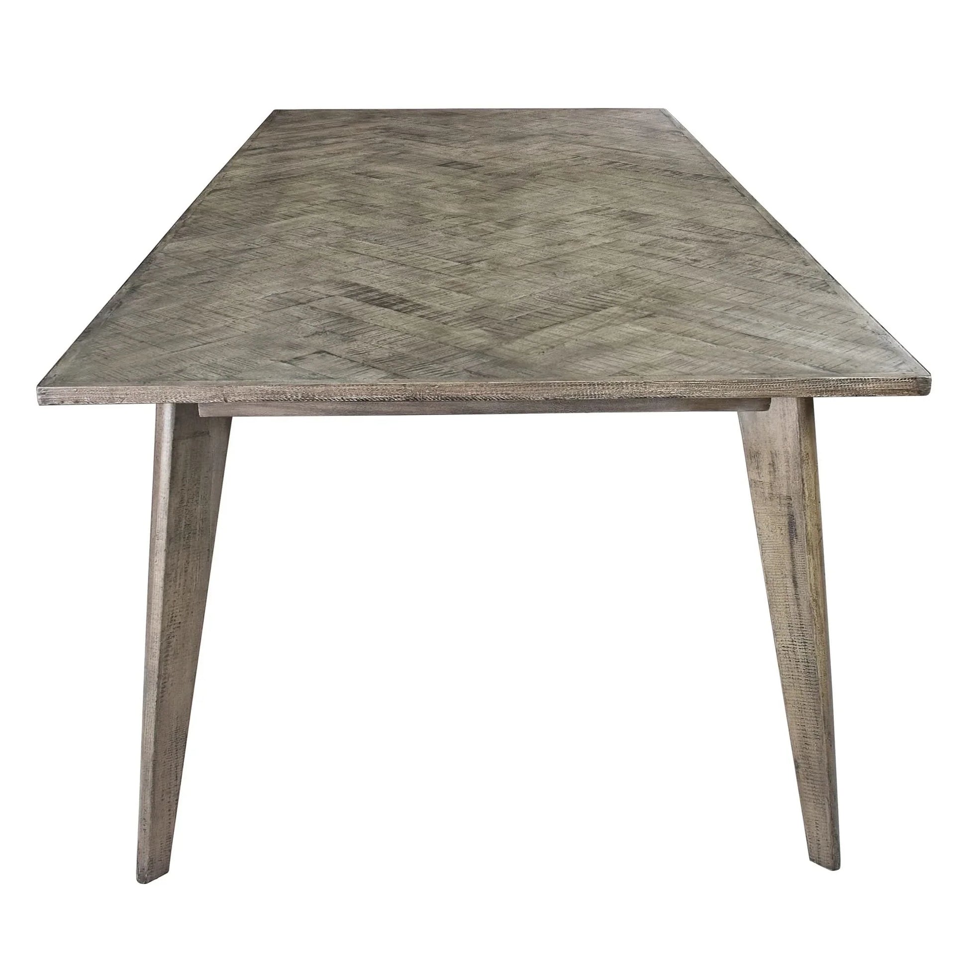 Pryor Reclaimed Mango Wood Dining Table 240cm in Grey - Chocolate Wood