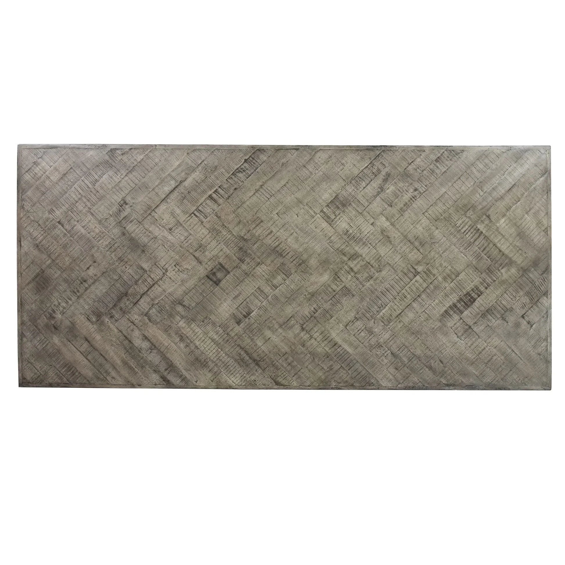 Pryor Reclaimed Mango Wood Dining Table 240cm in Grey - Chocolate Wood