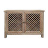 RAFAEL RECYCLED ELM BUFFET IN NATURAL FINISH WITH 2 LATTICE DOORS
