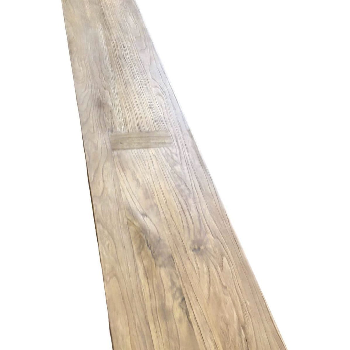 Rhiannon Farmhouse Hampton Style Rustic Bench 230cm - Chocolate Wood