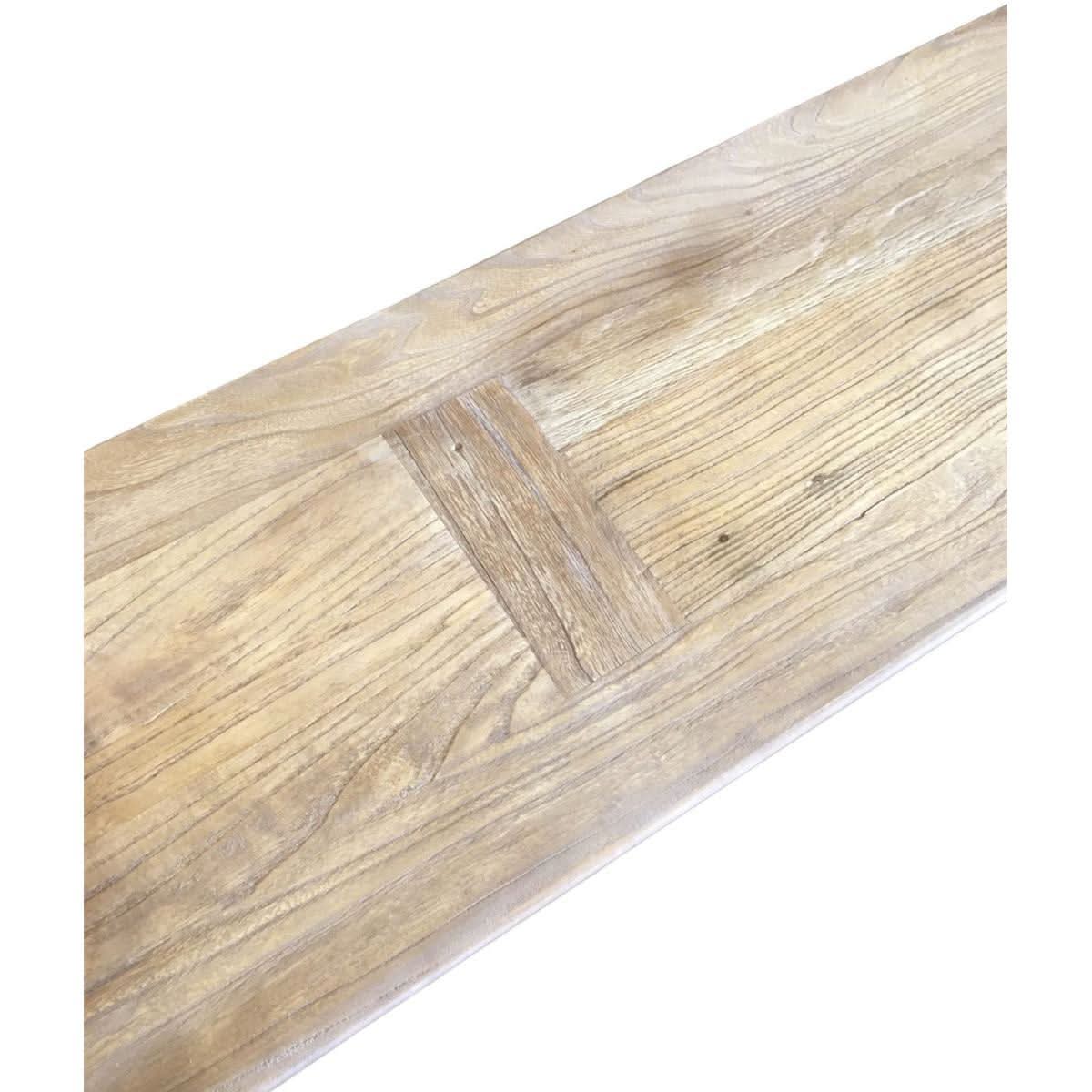 RHIANNON FARMHOUSE HAMPTON STYLE RUSTIC BENCH 230CM - MyChocolateWood