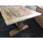 Rhiannon Farmhouse Hampton Style Rustic Dining Table 245cm - Chocolate Wood