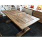 RHIANNON FARMHOUSE HAMPTON STYLE RUSTIC DINING TABLE 245CM - MyChocolateWood