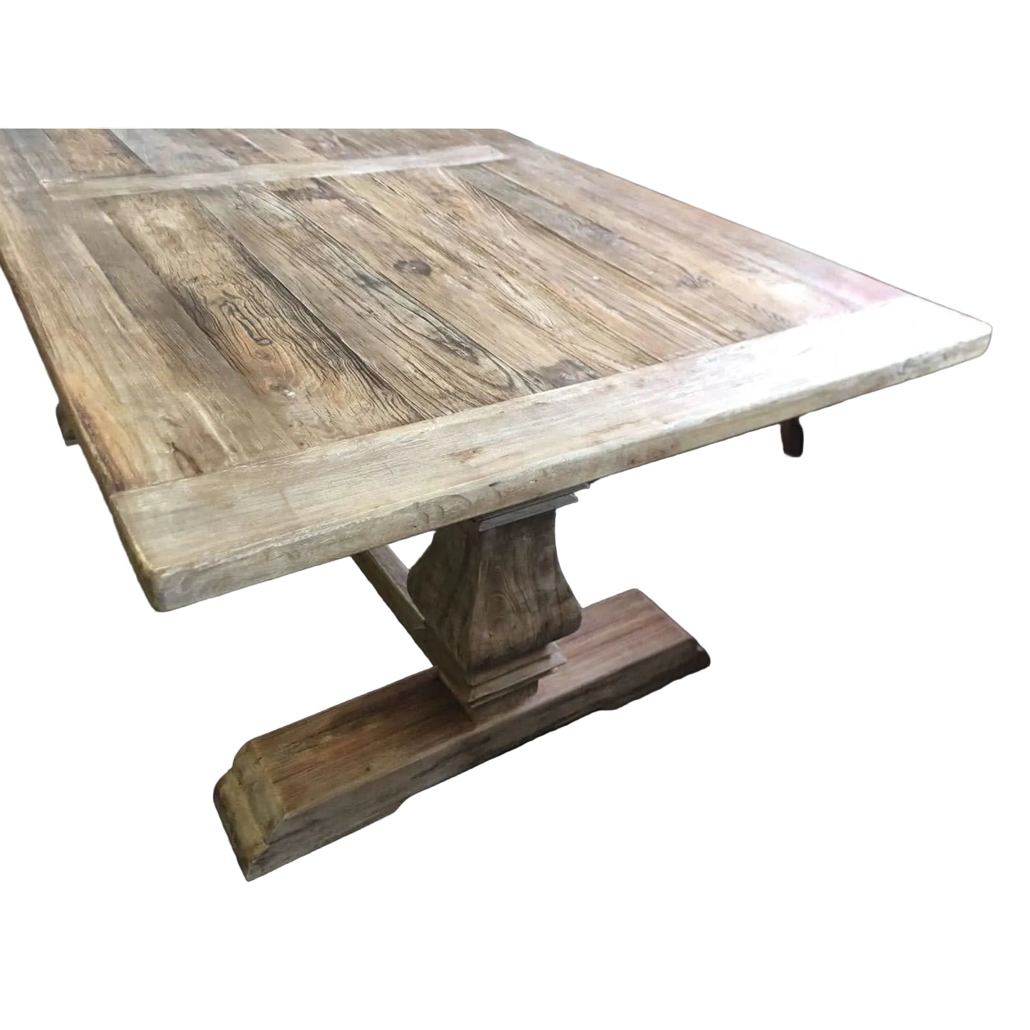 RHIANNON FARMHOUSE HAMPTON STYLE RUSTIC DINING TABLE IN 200CM - MyChocolateWood