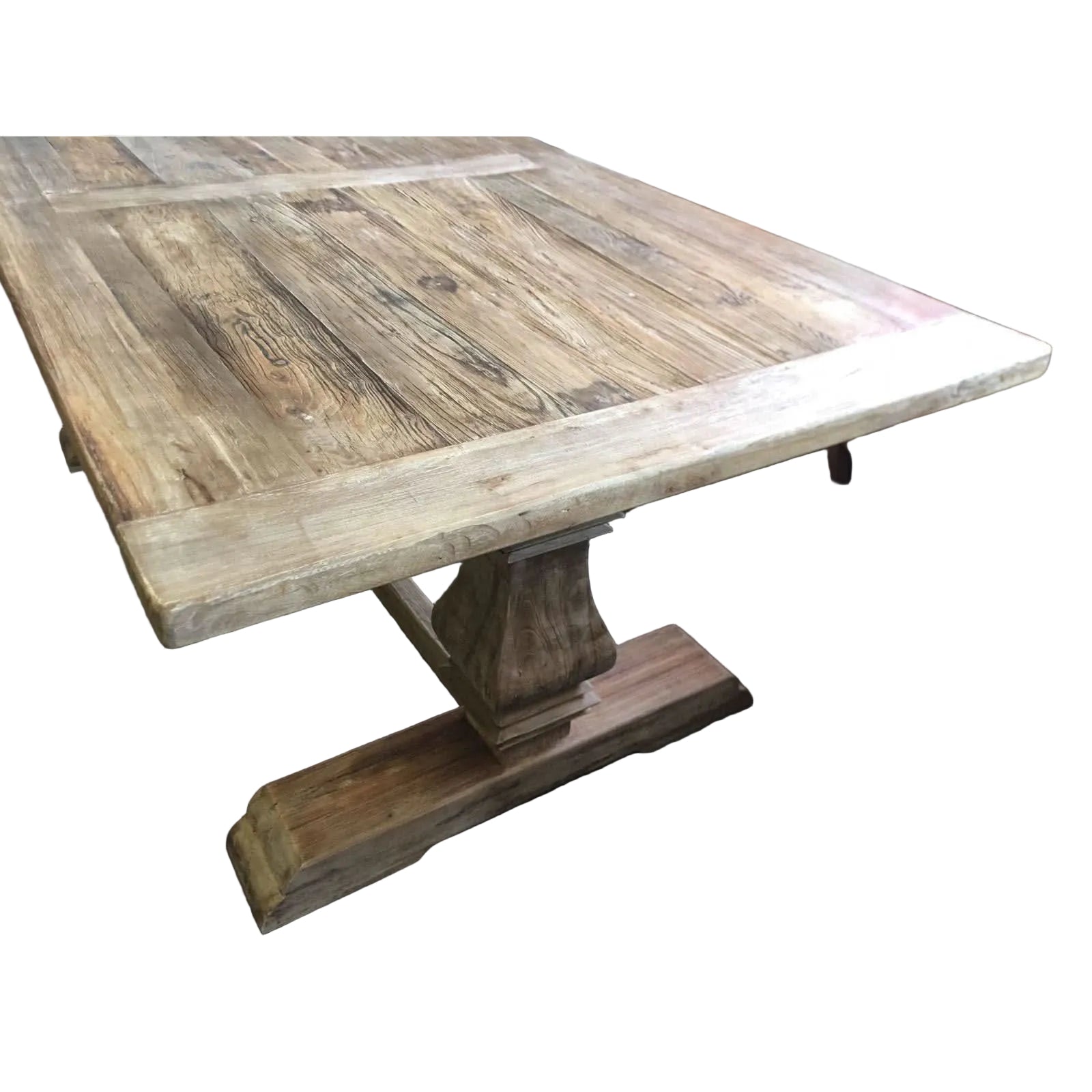 RHIANNON FARMHOUSE HAMPTON STYLE RUSTIC DINING TABLE IN 200CM - MyChocolateWood