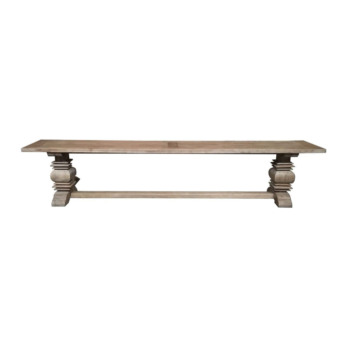 RHIANNON FARMHOUSE RUSTIC DINING TABLE 200CM + 2 X RHIANNON FARMHOUSE BENCHES IN RECYCLED ELM - MyChocolateWood