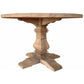 RHIANNON ROUND DINING TABLE IN RECYCLED ELM 120CM DIAMETER - MyChocolateWood