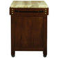 Ricardo Solid Mahogany Butcher Block Kitchen Island, Small, in Mahogany - Chocolate Wood
