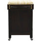 Ricardo Solid Mahogany Butcher Block Kitchen Island, Small, in Chocolate - Chocolate Wood
