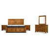RICHMOND QUEEN SIZE BED WITH DRESSER + MIRROR & TWO BEDSIDE TABLES - PACKAGE DEAL - MyChocolateWood