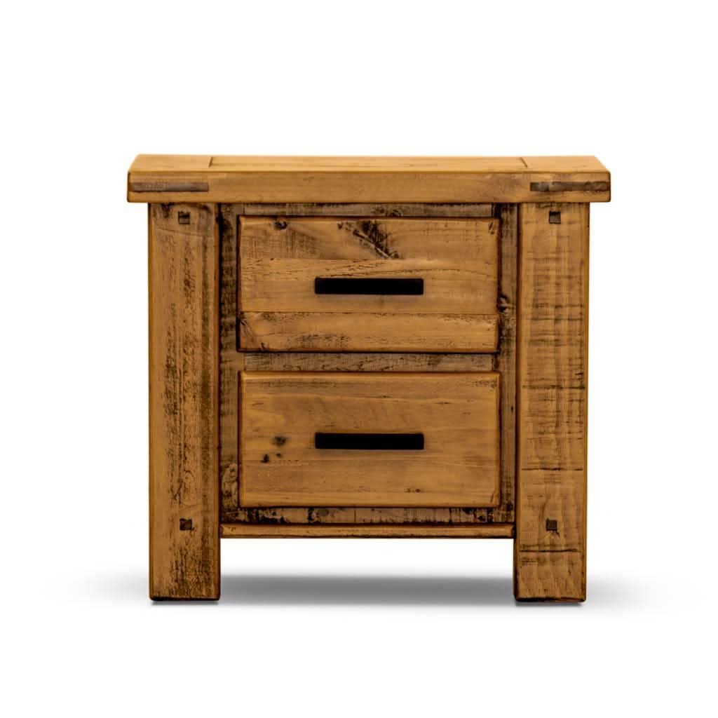 RICHMOND BEDSIDE TABLE 2 DRAWERS - MyChocolateWood