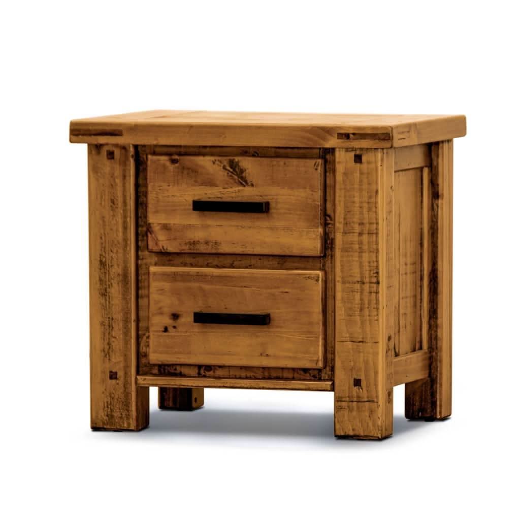 RICHMOND BEDSIDE TABLE 2 DRAWERS - MyChocolateWood
