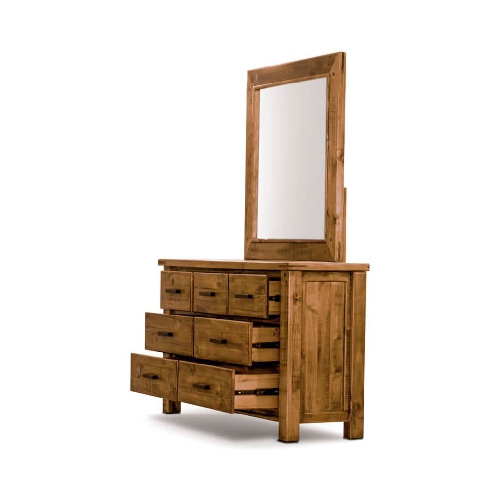 RICHMOND SOLID PINE DRESSER/CHEST OF 3 OVER 4 DRAWERS - MyChocolateWood