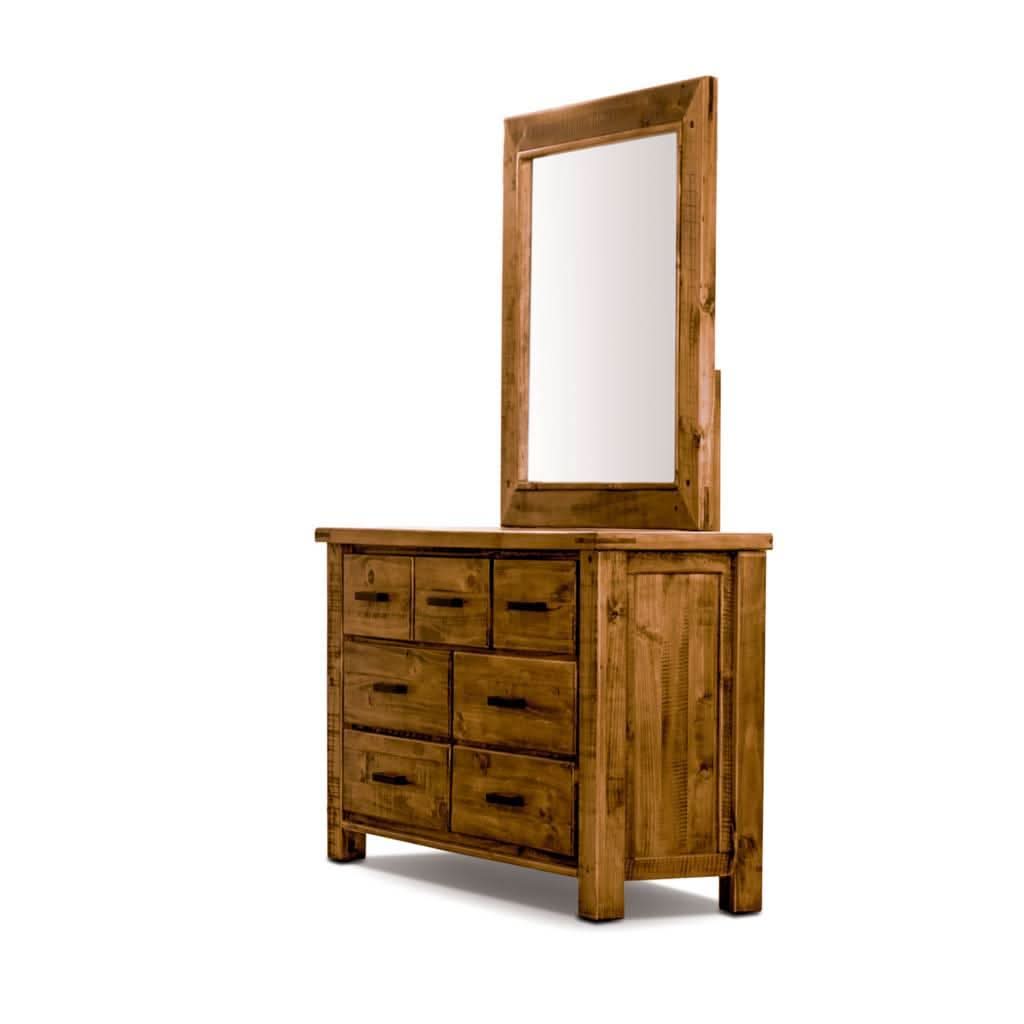 RICHMOND SOLID PINE DRESSER/CHEST OF 3 OVER 4 DRAWERS - MyChocolateWood