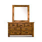 RICHMOND SOLID PINE DRESSER/DRESSING TABLE/CHEST OF 3 OVER 4 DRAWERS + MIRROR PACKAGE DEAL - MyChocolateWood