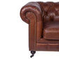 RIMINI HAMPTON COURT AGED LEATHER ARMCHAIR - MyChocolateWood