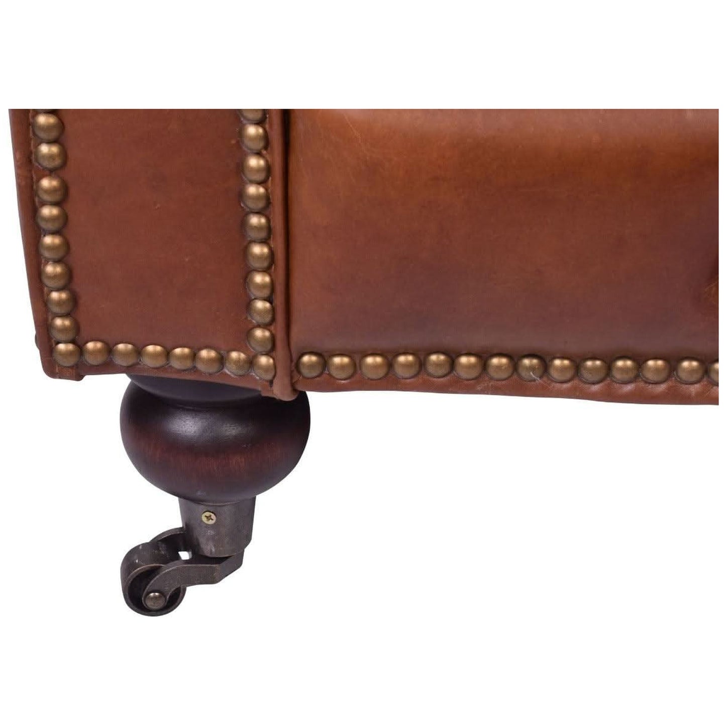 RIMINI HAMPTON COURT AGED LEATHER ARMCHAIR