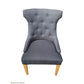 RIO SOLID OAK CHAIR IN CHARCOAL WITH OAK LEGS - MyChocolateWood