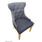 RIO SOLID OAK CHAIR IN CHARCOAL WITH OAK LEGS - MyChocolateWood