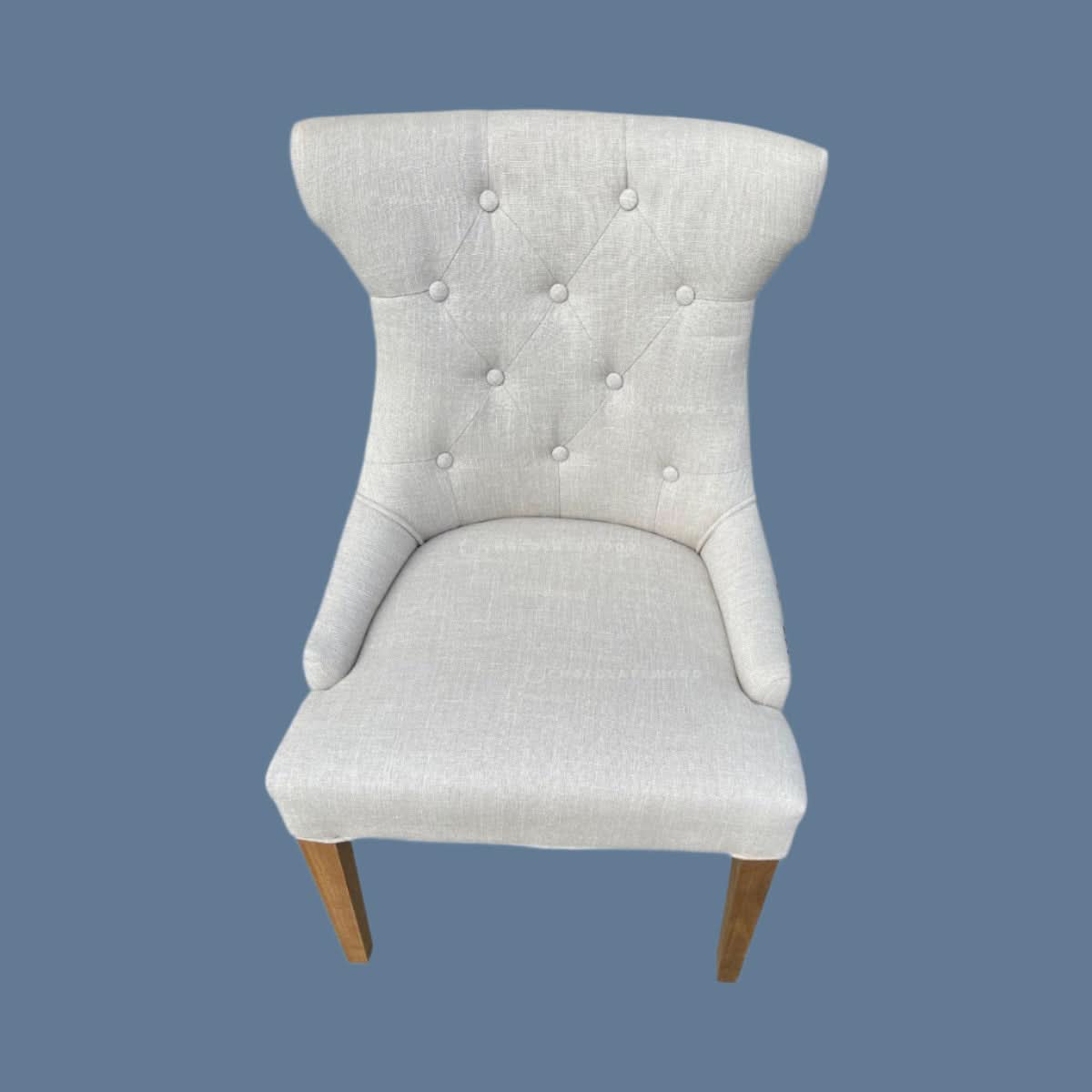 RIO SOLID OAK CHAIR IN FLAXEEN WITH OAK LEGS - MyChocolateWood