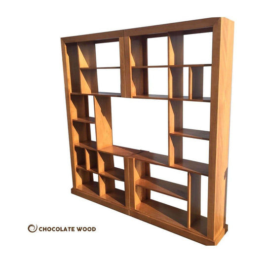 RIVERSTONE 2 PIECE DISPLAY UNIT IN TASSIE OAK - MADE TO ORDER