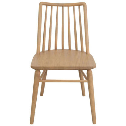 RIVIERA SOLID OAK DINING CHAIRS IN NATURAL SET OF 2