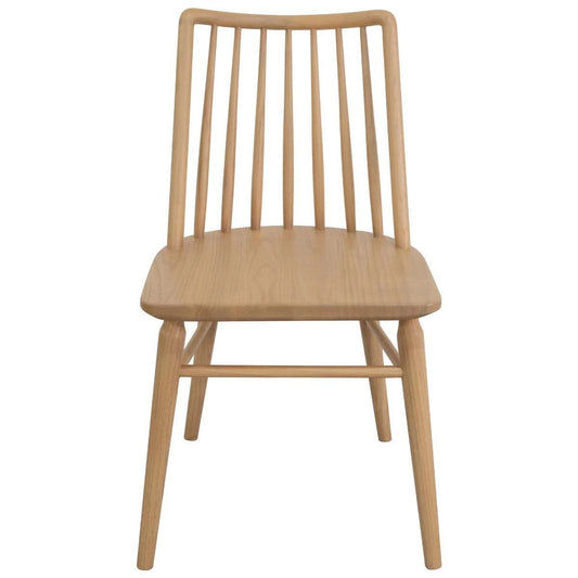 RIVIERA SOLID OAK DINING CHAIRS IN NATURAL SET OF 2 - MyChocolateWood