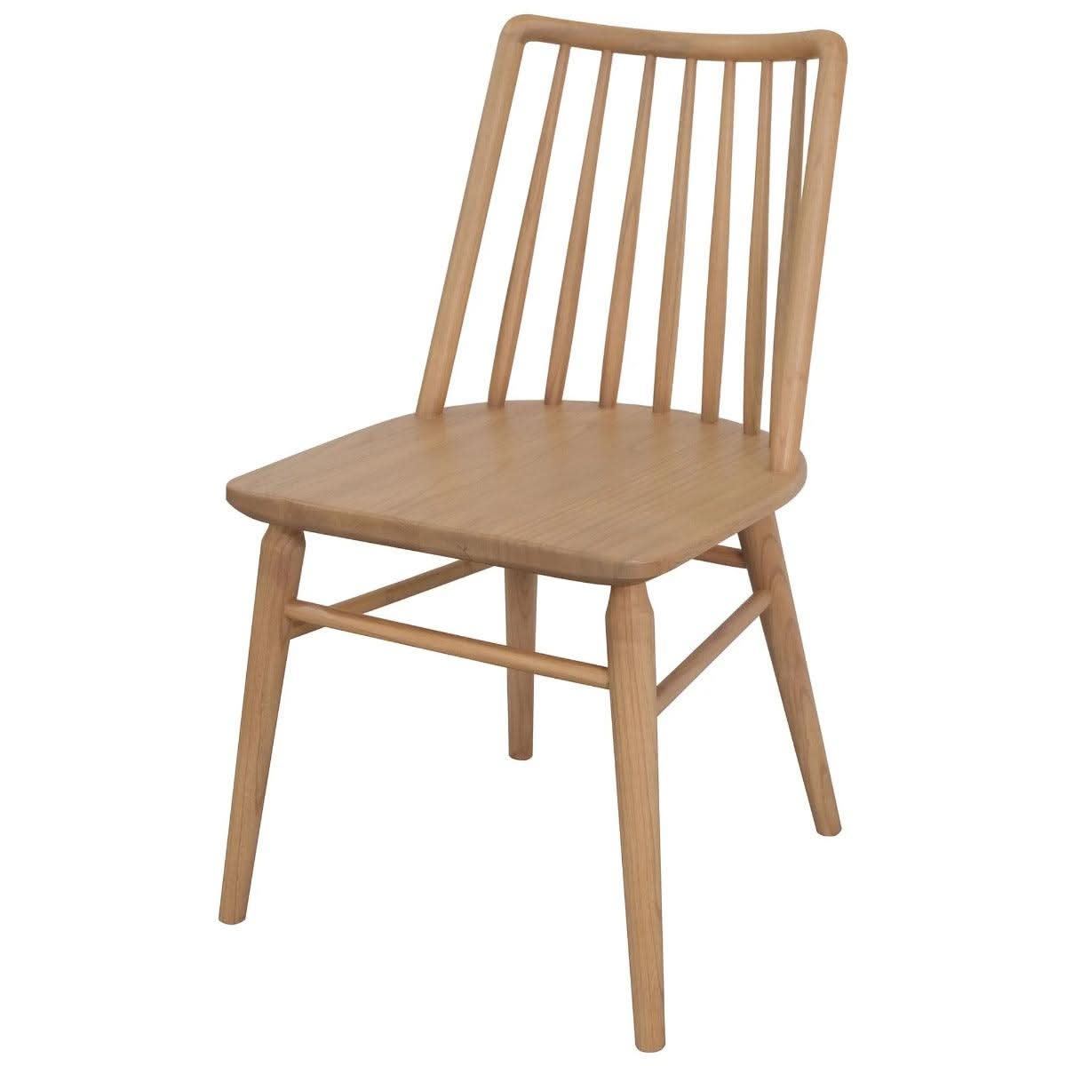 RIVIERA SOLID OAK DINING CHAIRS IN NATURAL SET OF 2 - MyChocolateWood