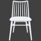 RIVIERA SOLID OAK DINING CHAIRS IN WHITE SET OF 2 - MyChocolateWood