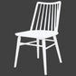 RIVIERA SOLID OAK DINING CHAIRS IN WHITE SET OF 2 - MyChocolateWood