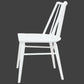 RIVIERA SOLID OAK DINING CHAIRS IN WHITE SET OF 2 - MyChocolateWood