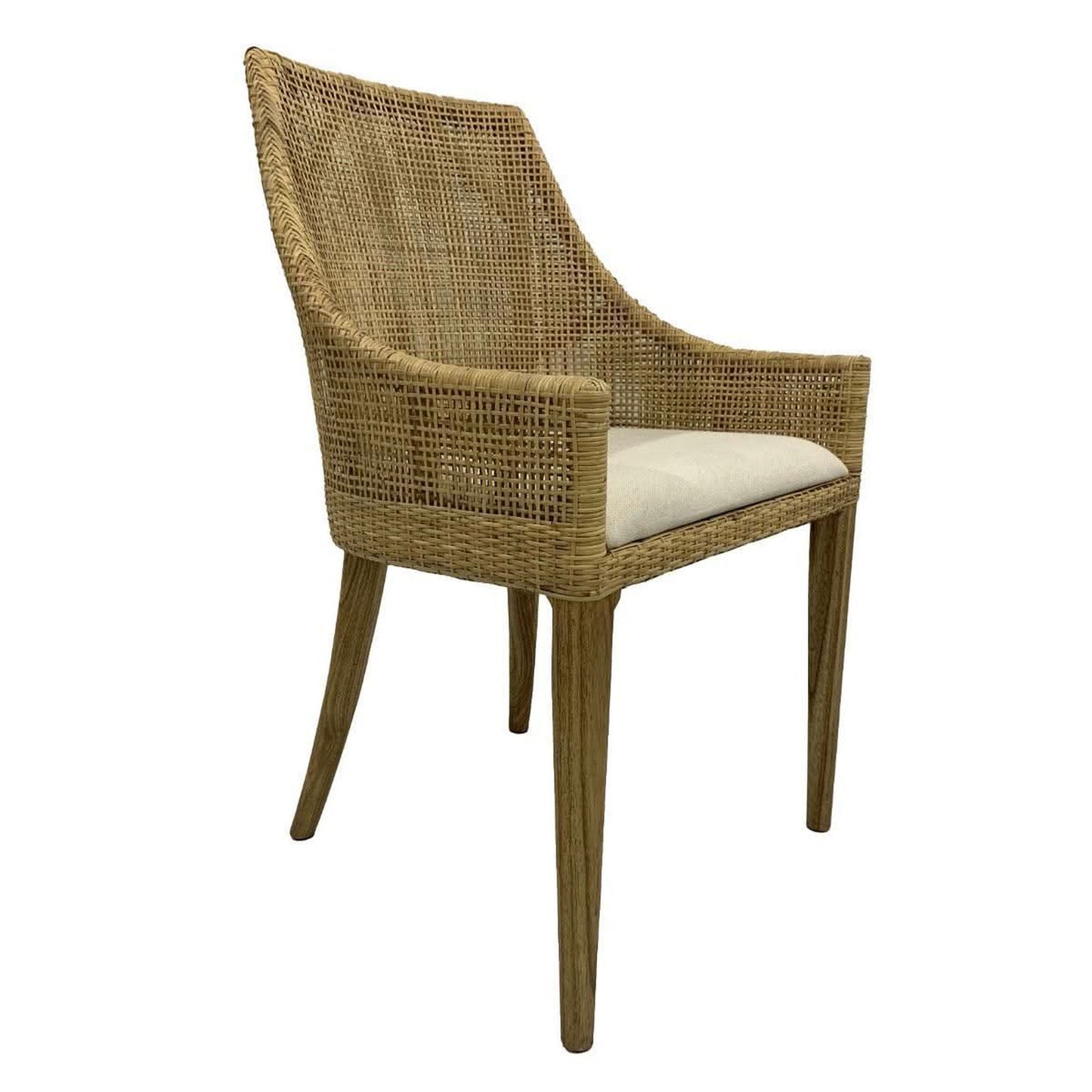 RONNIE HAMPTONS RATTAN DINING CHAIR IN NATURAL