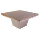 ROSA MADE TO ORDER 1800MM TASSIE OAK SQUARE DINING TABLE IN CLEAR LACQUER - MyChocolateWood