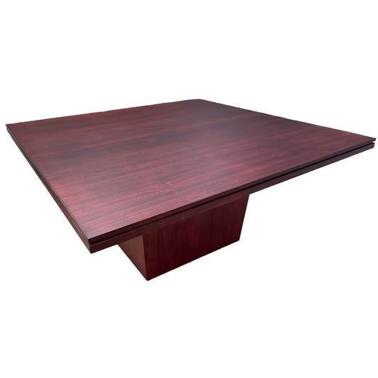 ROSA TASSIE OAK SQUARE DINING TABLE IN DARK WALNUT1800MM MADE TO ORDER