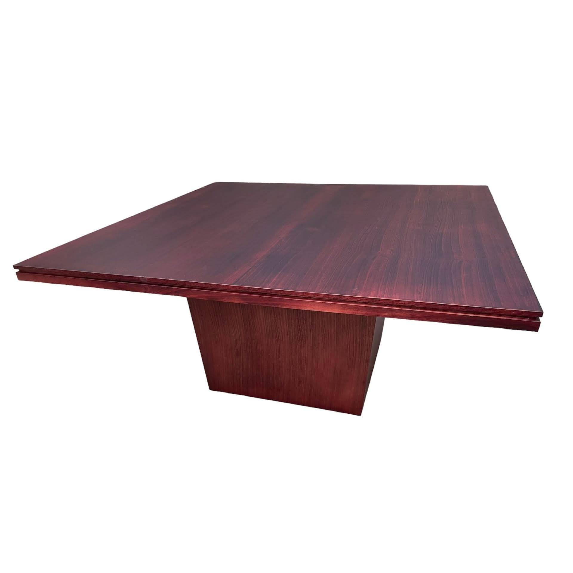 ROSA TASSIE OAK SQUARE DINING TABLE IN DARK WALNUT1800MM MADE TO ORDER - MyChocolateWood