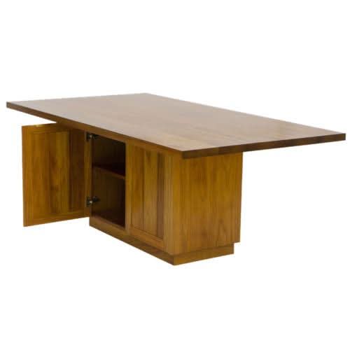 ROSLYN 8-SEATER DINING TABLE IN BLACKWOOD + STORAGE - AUSTRALIAN CUSTOM MADE - MyChocolateWood