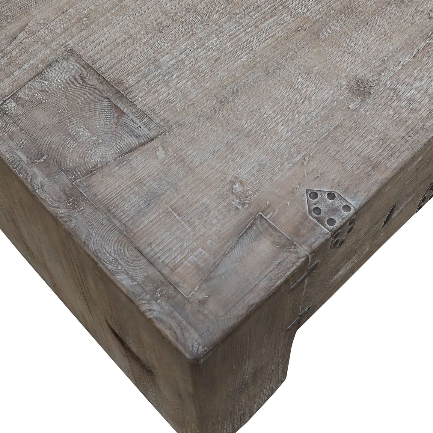 ROWAN SOLID PINE BLOCK COFFEE TABLE - MyChocolateWood