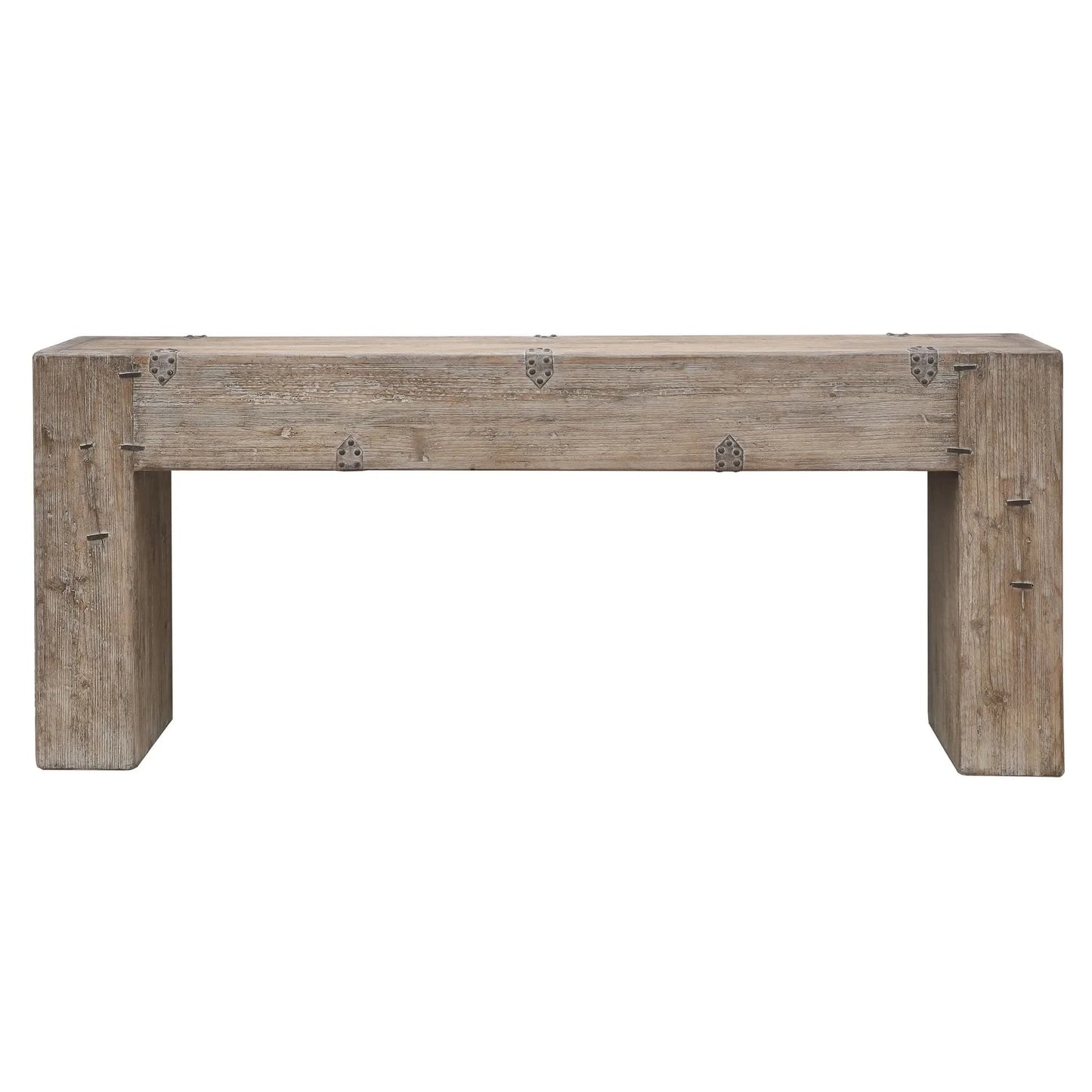 ROWAN SOLID PINE BLOCK CONSOLE TABLE/HALL TABLE - MyChocolateWood