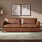 ROXIE AGED LEATHER 3 SEATER SOFA - ITALIAN TOP GRAIN LEATHER - MyChocolateWood