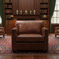 ROXIE AGED LEATHER SINGLE ARMCHAIR IN TOP GRAIN COW HIDE - MyChocolateWood