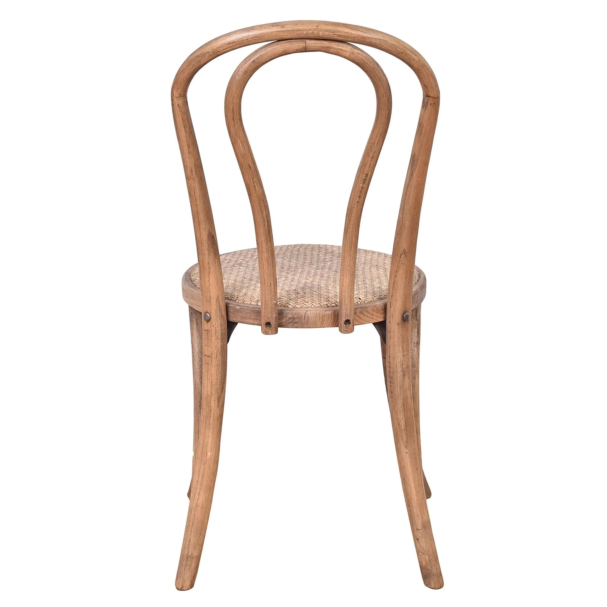 ROYSTON BENTWOOD DINING CHAIR WITH RATTAN SEAT NATURAL - MyChocolateWood