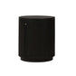 SABRAN MAHOGANY ROUND 3-DRAWER BEDSIDE TABLE NIGHTSTAND GREY OAK - MyChocolateWood
