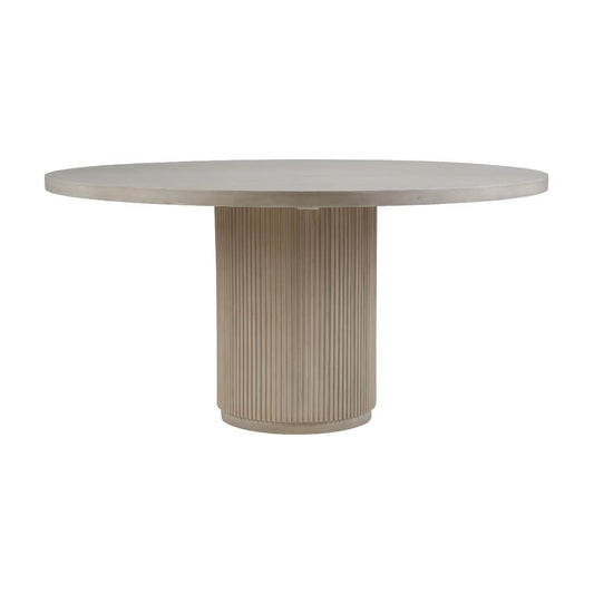 SABRAN MAHOGANY ROUND DINING TABLE SANDBAR - MyChocolateWood