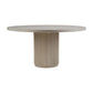 Sabran Mahogany Round Dining Table in Sandbar - Chocolate Wood